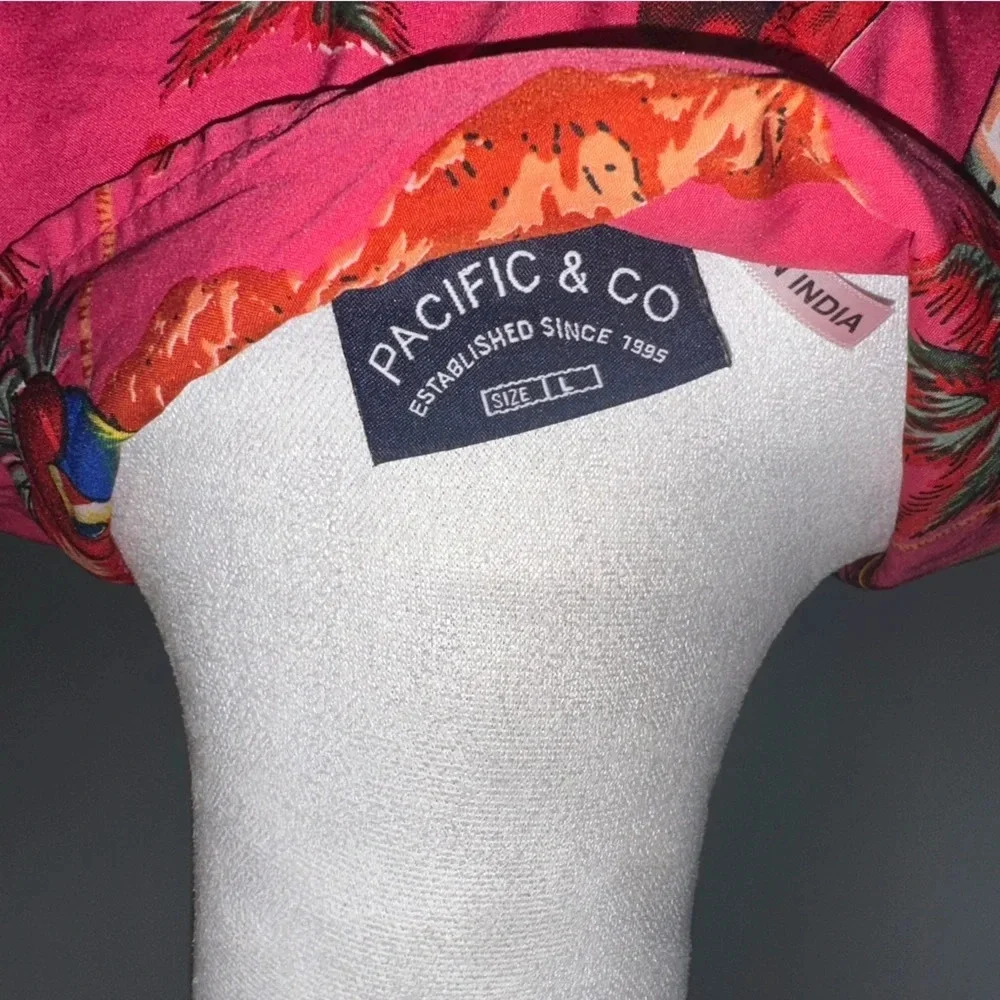 Pacific & Co Hawaiian Button Down Shirt - Size L - Picture 3 of 8